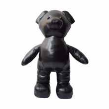 CHStoy factory suppliers wholesale cheap custom standing black leather teddy bear